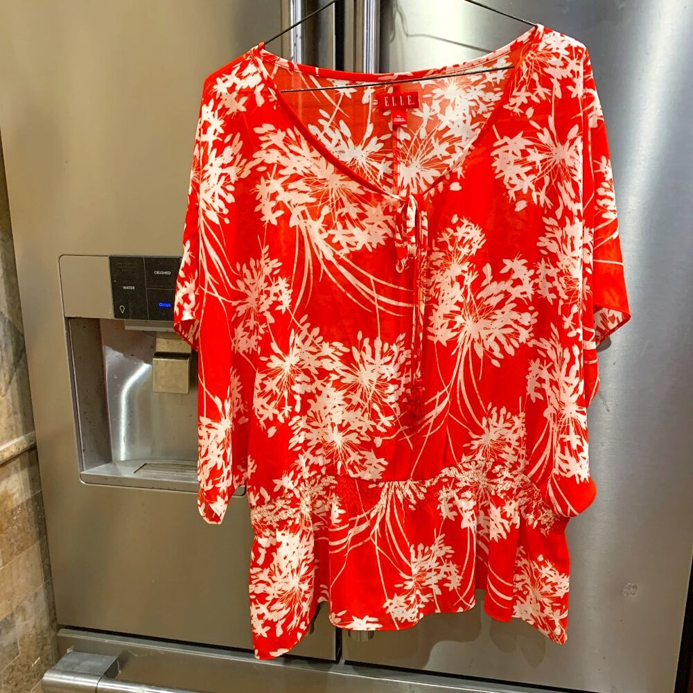 Elle Orange Blouse XL